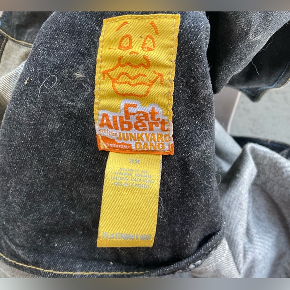 RARE FAT ALBERT AND THE JUNKYARD GANG DARK DENIM PLATNIUM FABU JACKET 4x - Picture 6 of 7